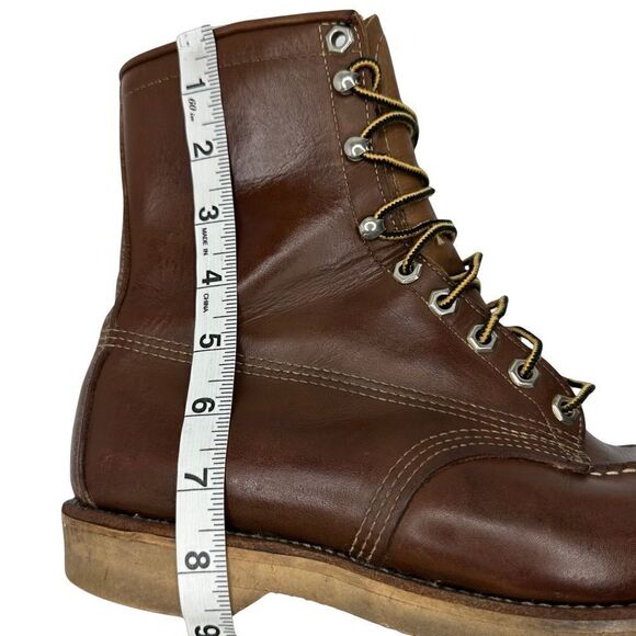 CHIPPEWA Boots Vintage Brown Leather Lace up Size 8 E - Picture 8 of 16